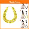 Stylish Pet Gold Chain Necklace With Funky Dog Dreadlock Wig Perfect For Halloween And Christmas Celebrations