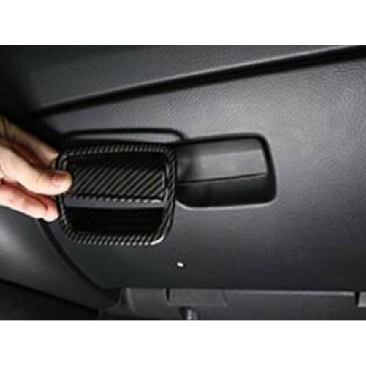 For BMW X1 E84 2010-2015 ABS Carbon Fiber Co-Pilot Glove Boxes Handle Cover Trim
