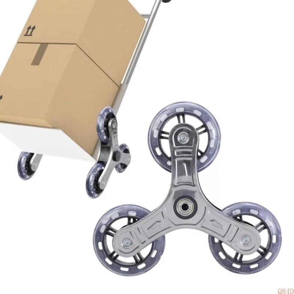 Multi-Purpose Plastic Wheels Plastic Furniture Casters Stable Stair Climbing Wheels  Foldable Cart