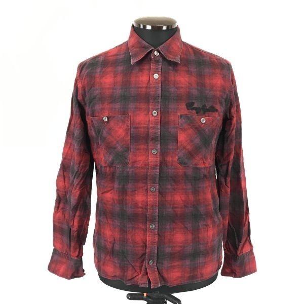 Made In Japan / Corefighter / Long Sleeve Flannel Work Shirt [Men's S / Red Check] 90s? Vintage / Tops / Shirts