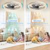 Modern Ceiling Fan With LED Light Remote Control 6 Wind Speeds Lamp Fans Decoration For Bedroom Kitchen Household Ceiling Lamp