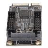 Mini-PCIe zu USB 3.0 Adapter Mini-PCIe zu 4-Port 19-Pin Erweiterungskarte mit SATA-Ladeschnittstelle für Windows für OS X