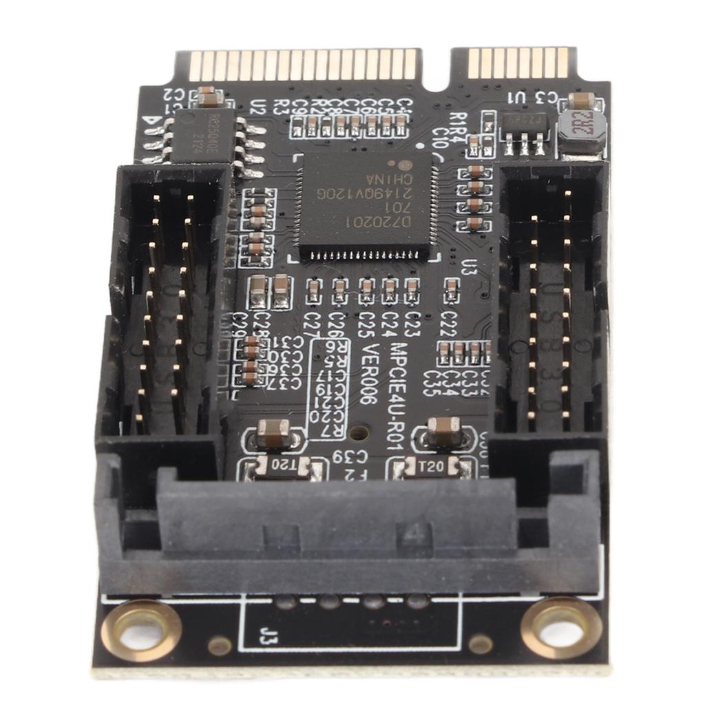 Mini-PCIe zu USB 3.0 Adapter Mini-PCIe zu 4-Port 19-Pin Erweiterungskarte mit SATA-Ladeschnittstelle für Windows für OS X