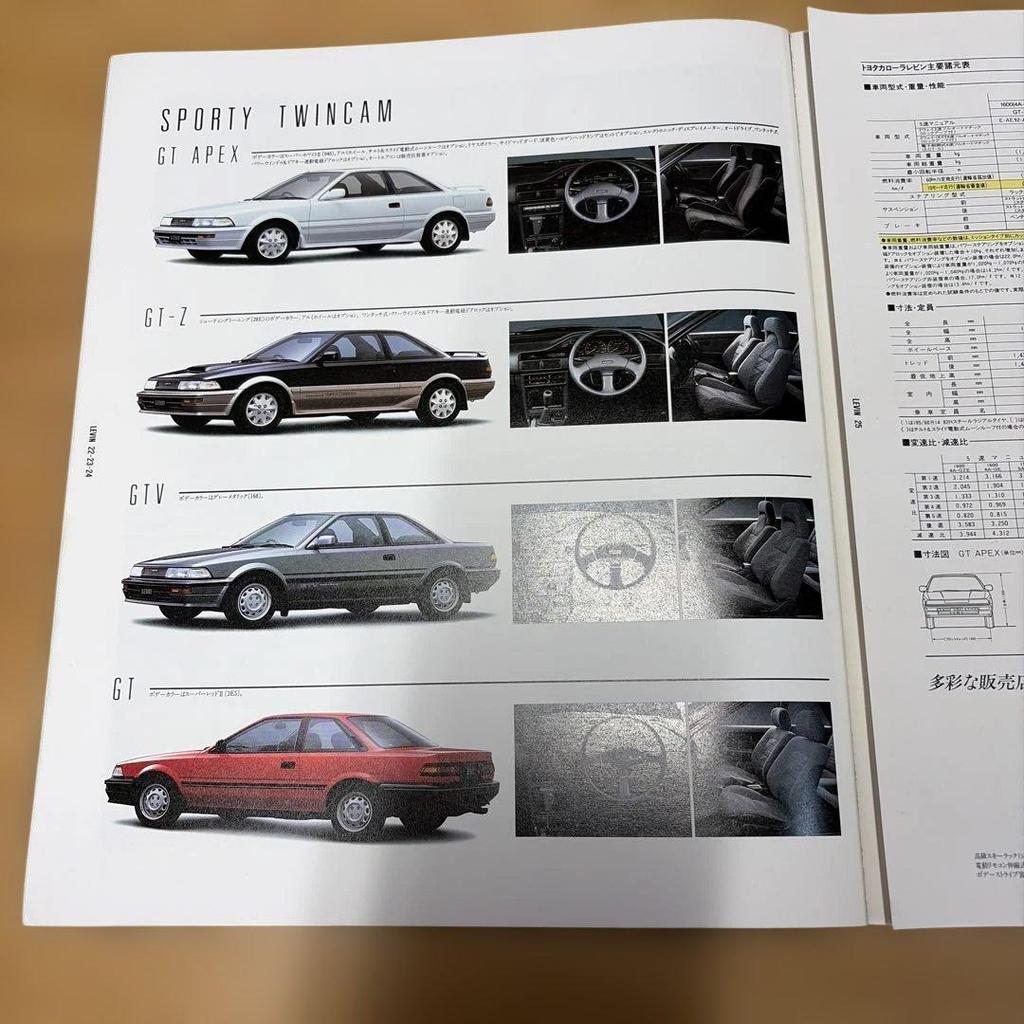 Used TOYOTA Corolla Levin Catalog