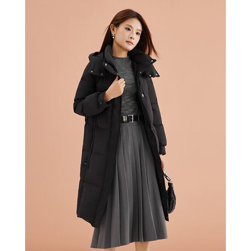 

IEF Petite 2024 Зимнее элегантное пуховое пальто средней длины XS