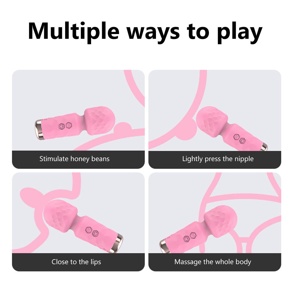 10 Modes Strong Motor Vibrators Mini AV Wand Small Portable Sticks G-spot Clitoral Stimulator Female Masturbator Adult Sex Toys