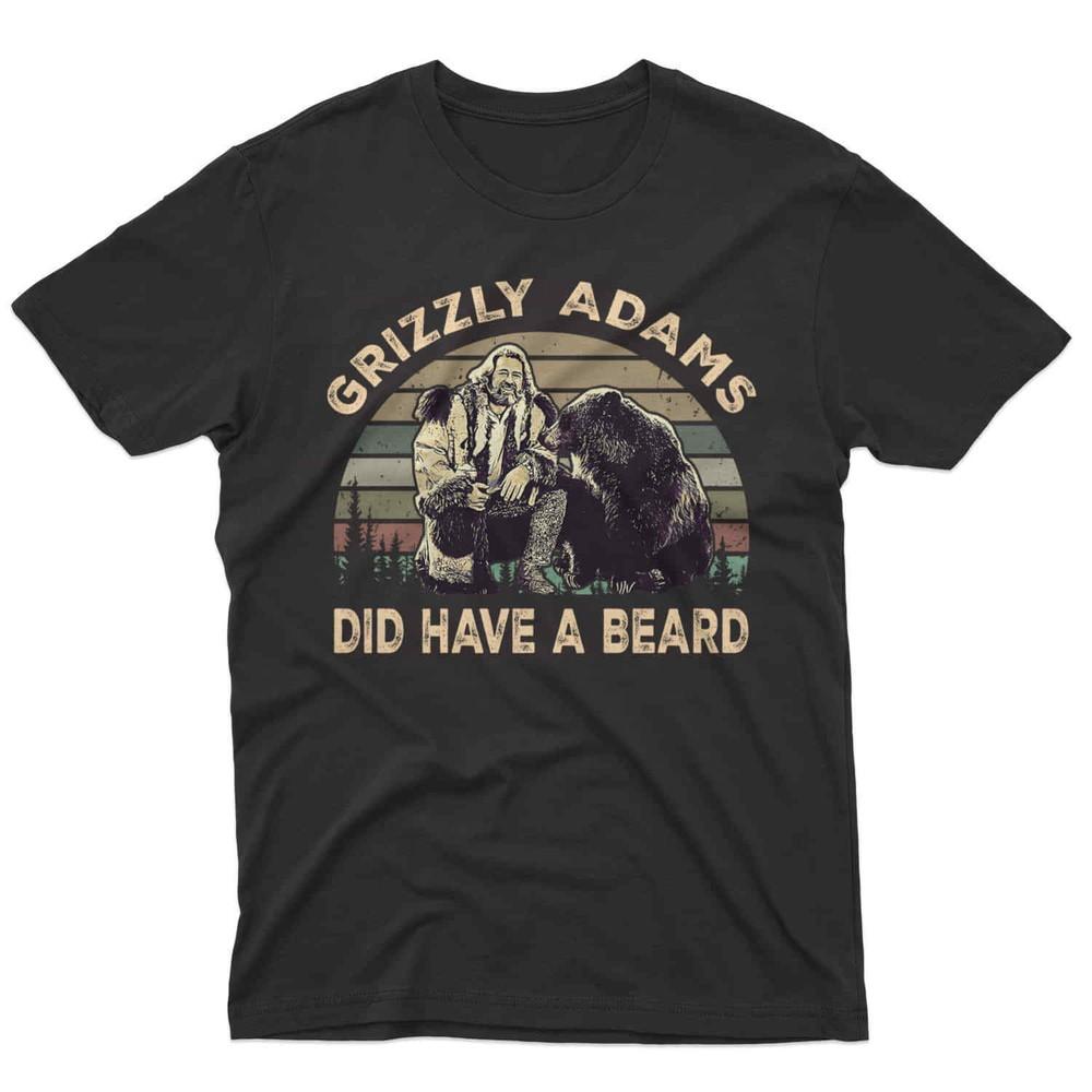 SALE Grizzly Adams Did Have A Beard Retro Vintage Sunset Shirt, Movie Unisex T-S Unisex T-Shirt M