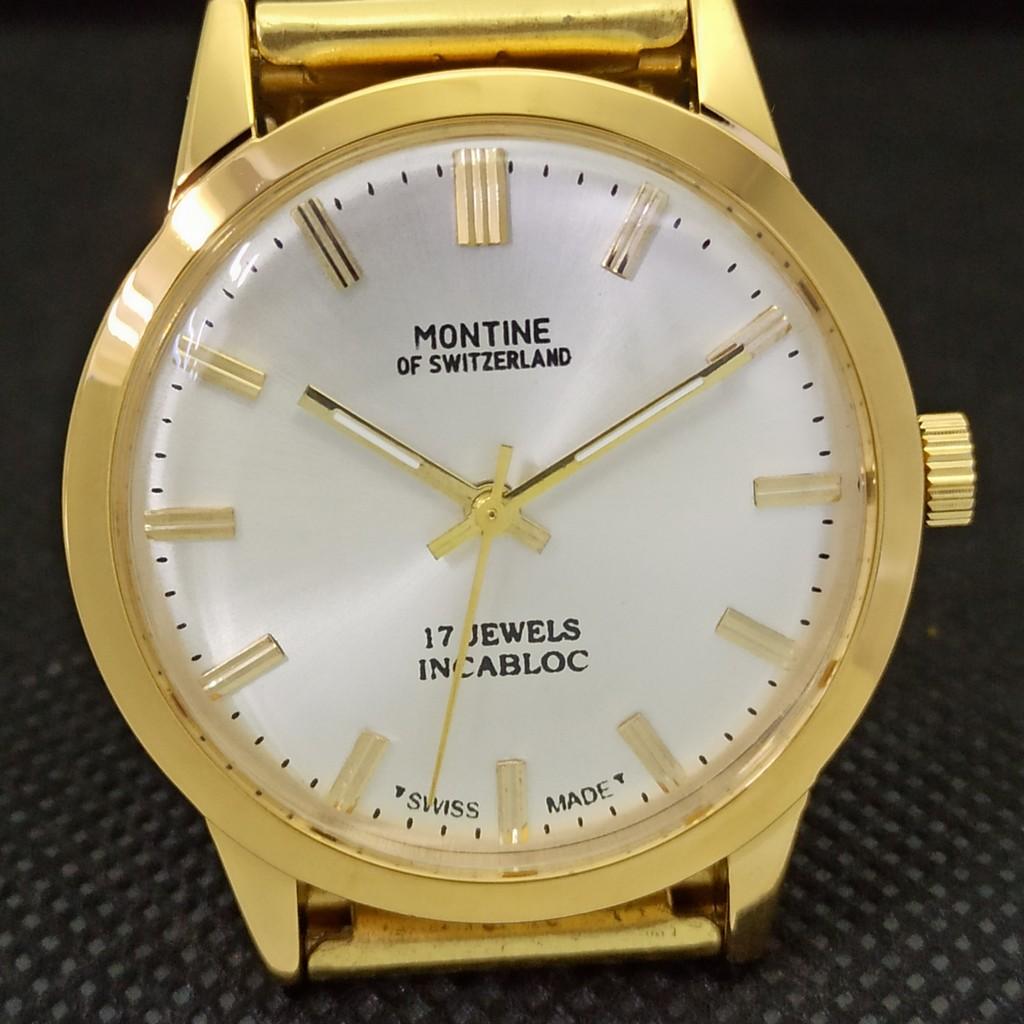Generalüberholte Vintage-Uhr von Montine of Switzerland, vergoldet, 17 J, A285407-5