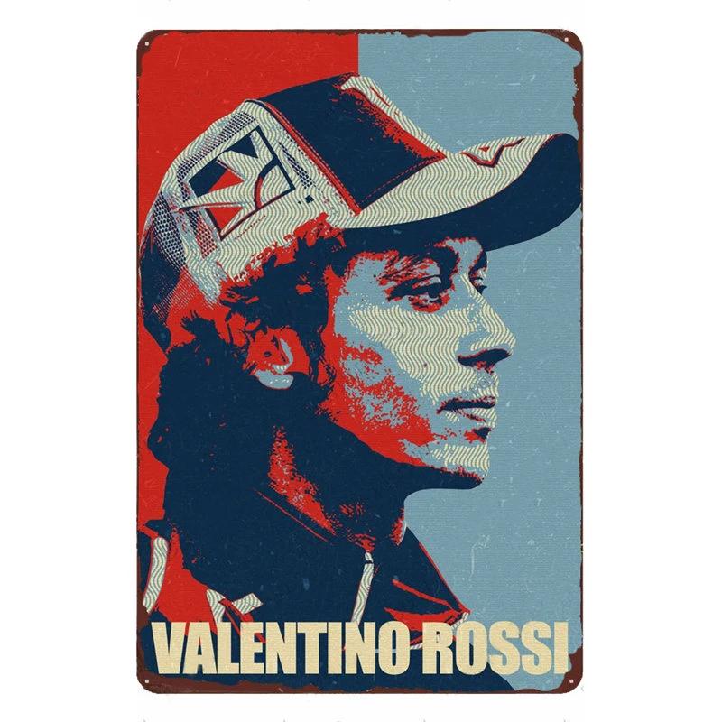 Motorradfahrer Klassischer Sport Rennsport Blechschild Vintage Metallposter Dekor Man Cave Garage Wandschilder Kunstplaketten Blechschild