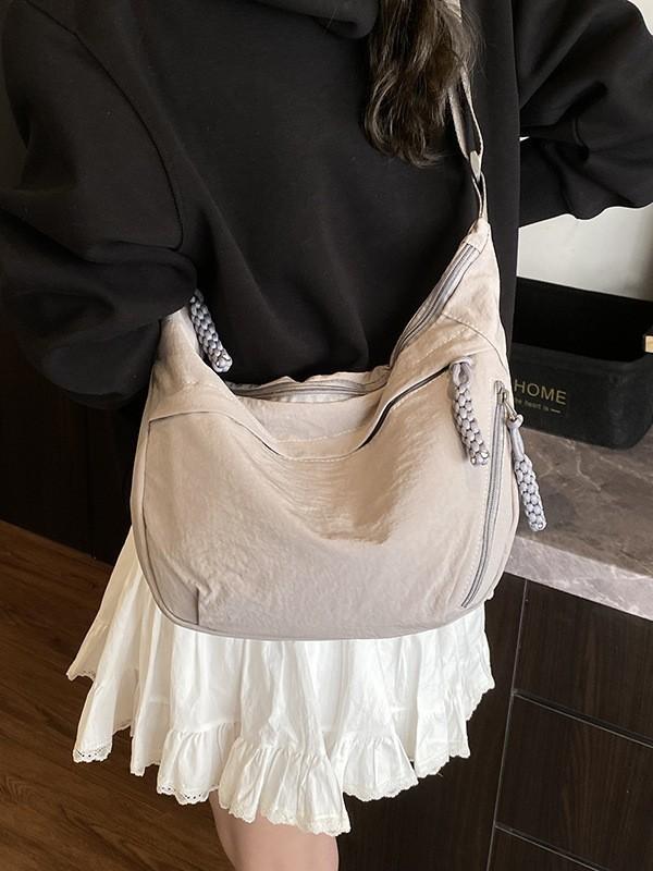 Ladies Shoulder Bag With Nylon Material For Daily Commuting And School Use