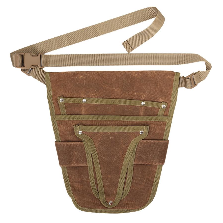 Garden Tool Belt Pouch Canvas Belt Tool Bag with Multiple Pocket Storage Waterproof Portable Men Women Durable Tool Bag