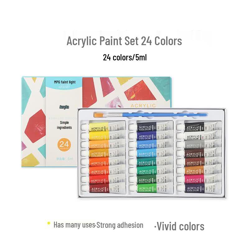 M&G 24-Color 5ml Acrylic Paint Set