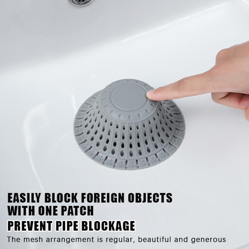Silicone Sink Drain Hair Catcher Anti Clog Flexible Mesh Stopper Tear Resistant for Kitchen Bathroom Shower Bathtub Sink