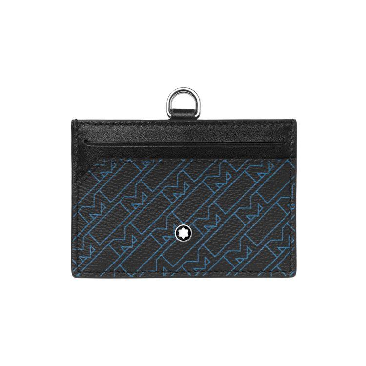 

Montblanc MGram 4810 Series Vintage Pattern PVC Canvas And Leather Card Holder Men Card Holder Black Blue 127904 Box(Basic Set+Box)