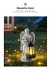 European Angel Solar Lantern Outdoor Garden Light Ornament