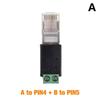 2PIN Terminal RJ45 To RS485 Converter Crystal Head To Terminal Adapter  DVR System
