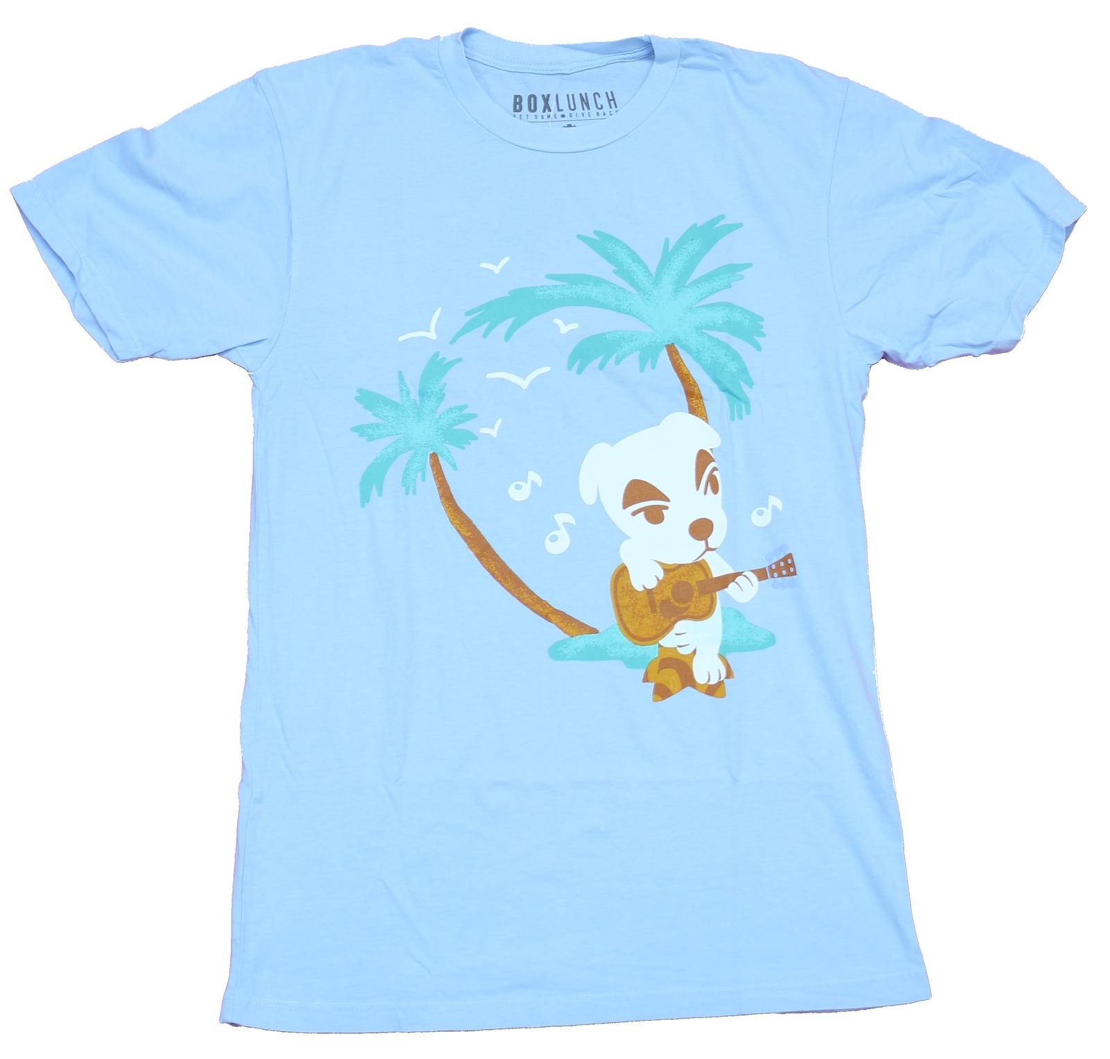 Animal Crossing Adult New T-Shirt - K. K. Slider Playing Island Vibes XL