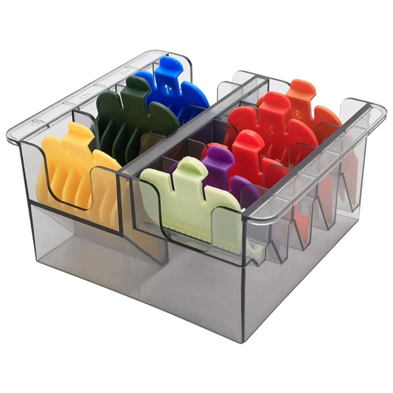 Practical Plastic Clippers Guard Holder Designed To Prevent Loss And Damage Storage Box For Barbers And Home Use