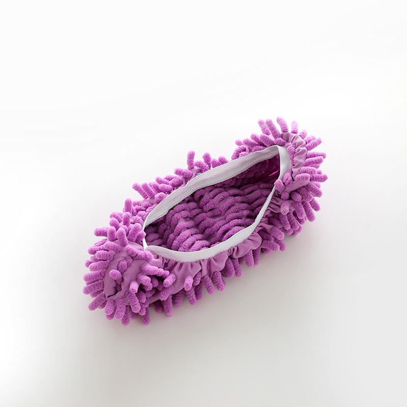 Chenille Lace Floor Wiping Washable Shoe Covers - Lazy Person Cleaning Slippers