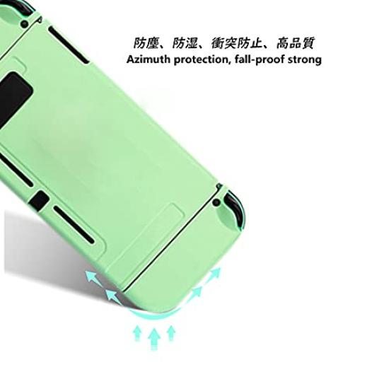 Switch Storage Protective Cute Switch Case Storage Holds 10 Game Easy to Large Switch Cover Tempered Glass Film Cover Thumb Cap 9 IN 1 Case, Cover,