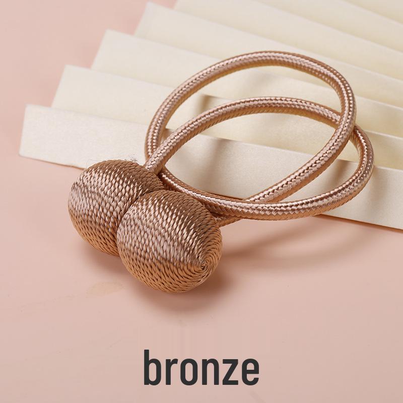 Magnetic Headphone Style Curtain Tiebacks - No-Punch Modern Minimalist Design
