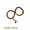 Elastic Lotus Sandalwood Bangle Handmade Woven Rosary Bracelets Wood Beaded Strand Bracelets  Gifts
