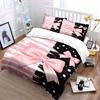 Pink Bows, Stripes, Dots. Bedding Sets Duvet Cover Sets Duvet Covers Pillowcases(1 * Duvet Cover 2 * Pillowcases, Without Duvet Insert)