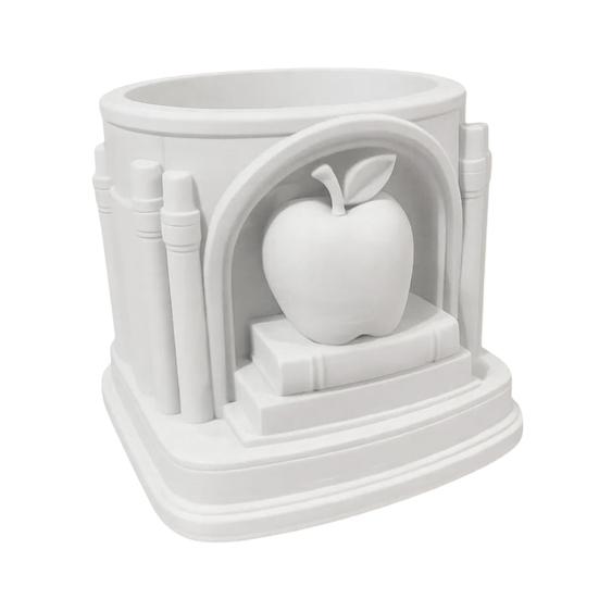 

3D Printed Apples Pen Holder Roman Arch Design PLA Desk Organizer for Pencils Markers Creative Gift for Teachers Students Cute Home Office Decor белый