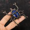 Lapis Lazuli Pendant Copper Wire Wrapped Pendant Lapis Lazuli Copper Jewelry Gemstone Pendant Gift For Women Beetle Pendant Handmade Jewelry