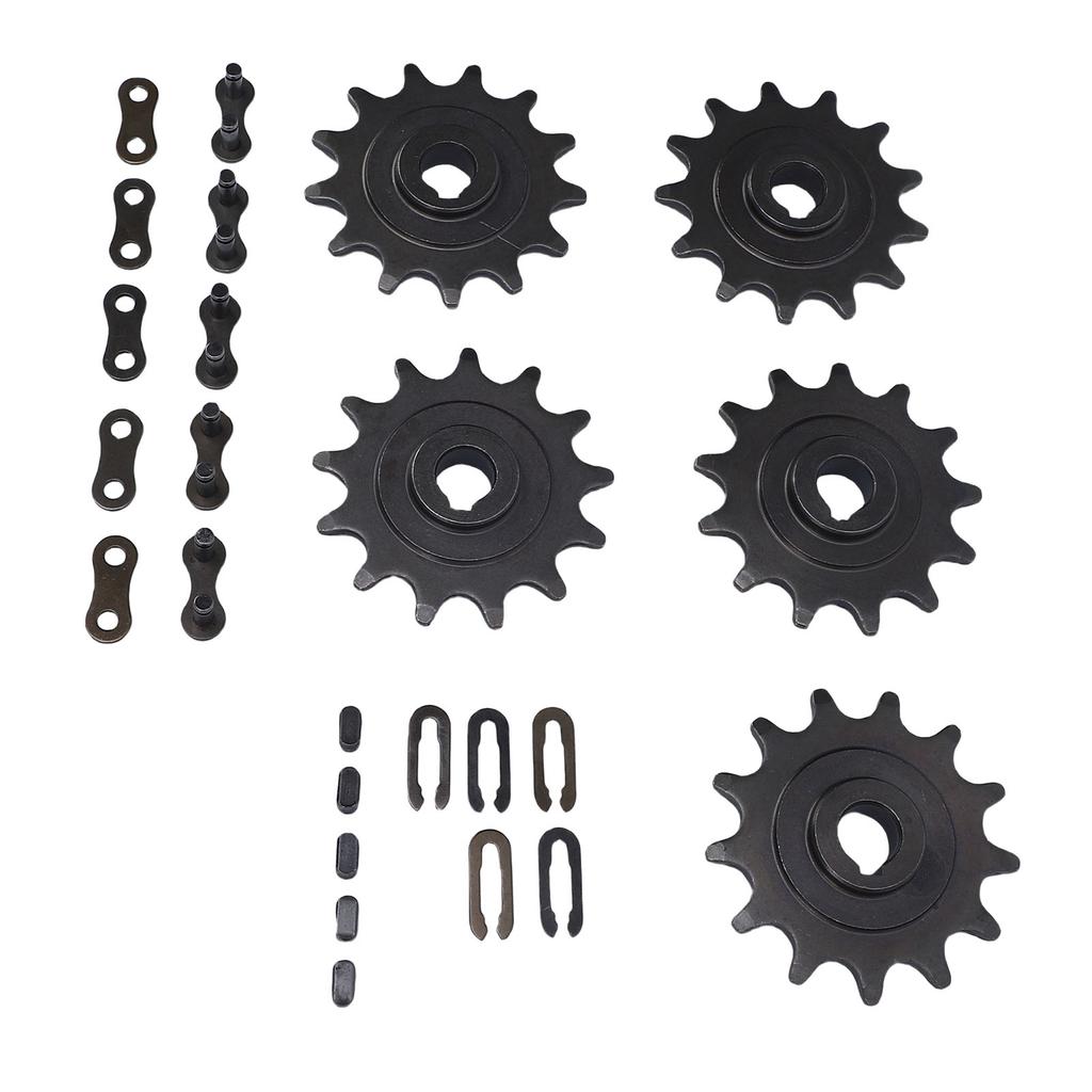 410 13T Rear Motor Sprocket with 410 Model Master Link Set for Go Kart Motorcycle ATV Quad