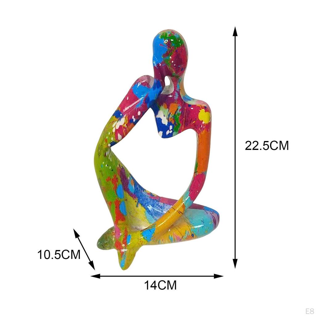 Abstract Thinker Figurine for Home Display And Decor
