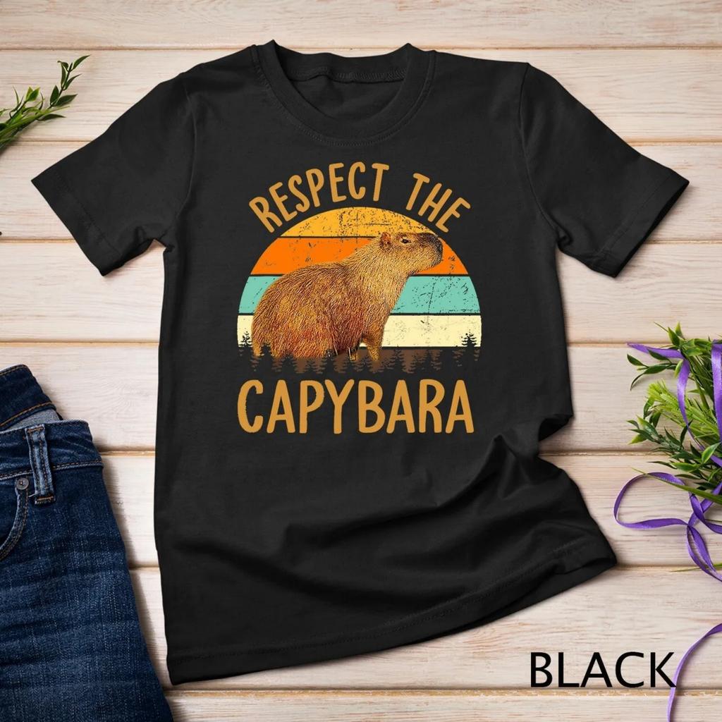 Respect The Capybara Animal Funny Lover T Shirt