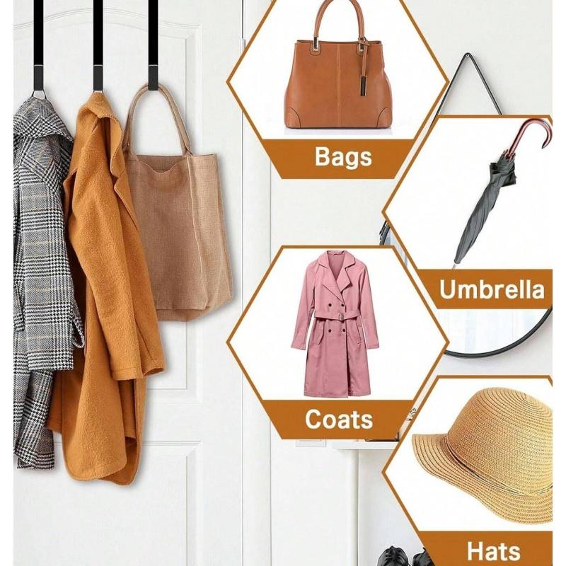 1/2/4pcs 12inch Wreath Hanger for Front Door Wreath Hook Over the Door Hanging Hook Household Multi-Purpose Storage Supplies