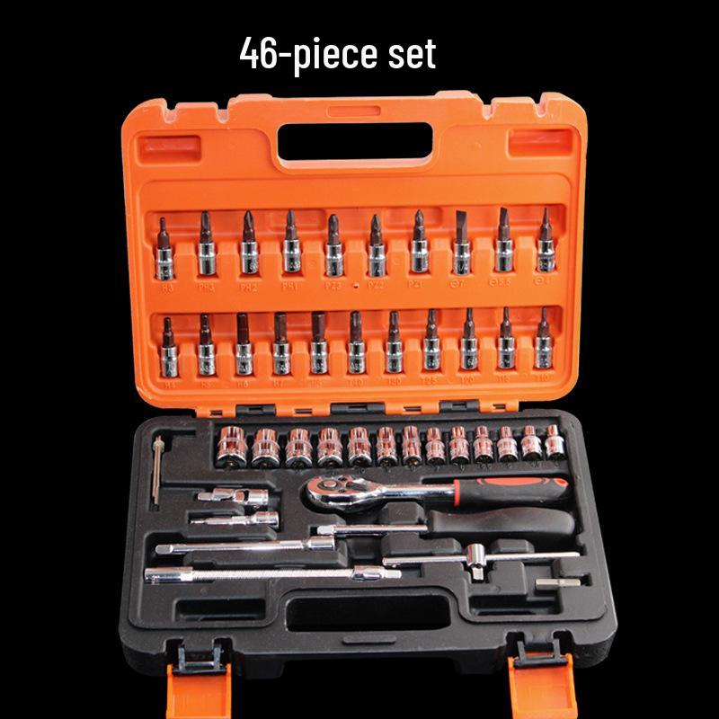 Multifunktionales T-Typ Sechskant-Steckschlüssel-Set für Autoreparatur und Reifenwechsel