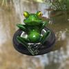 Mini-Frösche Gartenteich Dekoration Ornament Wetterfest Harz Handwerk Geschenk Top-Angebot