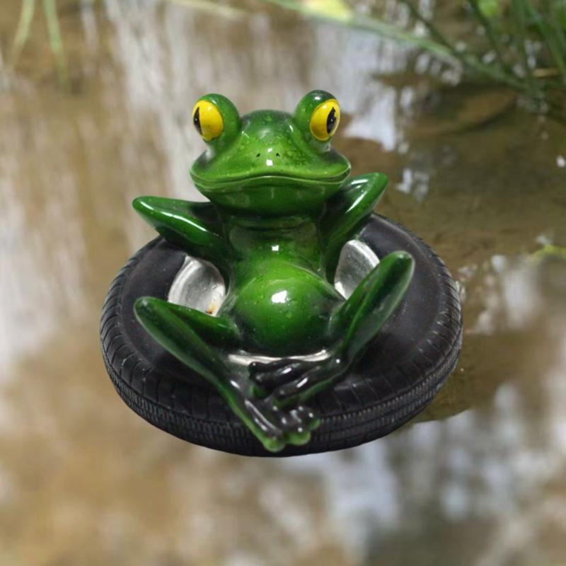 Mini-Frösche Gartenteich Dekoration Ornament Wetterfest Harz Handwerk Geschenk Top-Angebot