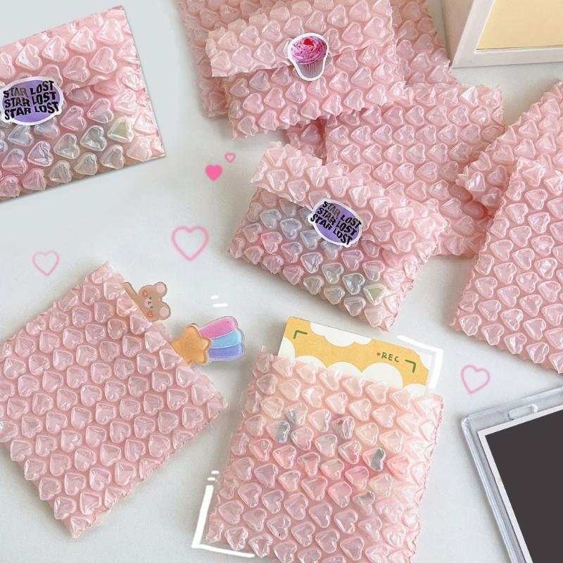 Bubble Bags Bubble Packaging Bags Heart Bubble Cushioning Bags for Mailing
