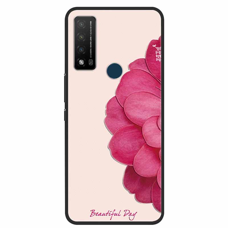 

3D Emboss Case For TCL 20 R 5G Case Relief Flower Floral Silicone Soft Back Cover Capa For TCL 20 R Phone Case Cover Funda Coque TCL 20 R 5G