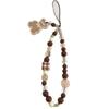 Blue Pink Bowkont Beads Phone Chain Sweet Cool Love Bear Hanging Rope Camera Lanyard Anti-Lost Wrist Straps Bag Accessories