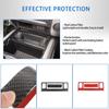 Soft Carbon Fiber Center Console Seat Heating Button Switch Trim Sticker Fit for Nissan Titan 2016-2023, Console Heating Button Panel Trim Cover