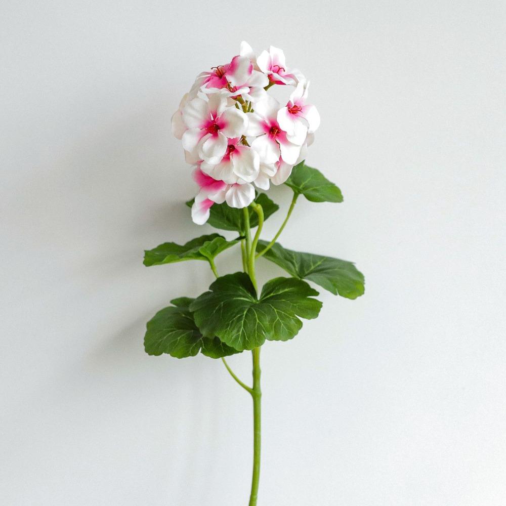 Real Touch Artificial Begonia Flowers UV Resistant Silk Fake Flower  Garden Plants розовый