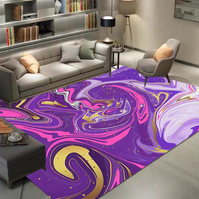 

Чернила брызги золота картина маслом абстрактные ковры гостиная декор домашний ковер для спальни моющийся без выцветания большой площади напольный коврик 80x120cm