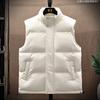 Autumn and Winter New Feather Rong Cotton Vest Men and Women the Same Cold and Warm Loose Wear Versatile Sleeveless Vest Vest Vest Tide