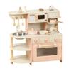 Wooden Kitchen Set Toy Accessories Kids Play Pretend Chef Cooking for Ages 3-8