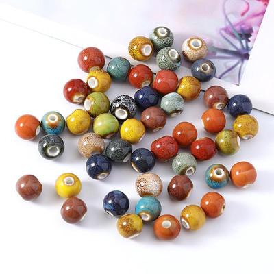 DIY Ceramic Jewelry Beads: 10mm Large Hole for Bracelet Making