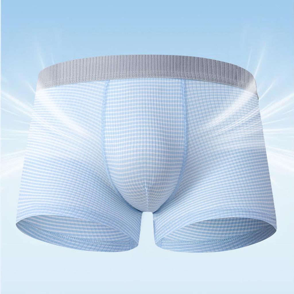 Men's Boxer Briefs 3 Pack Thin Breathable Fabric Elastic Waistband Soft Comfortable Fit Underwear Set