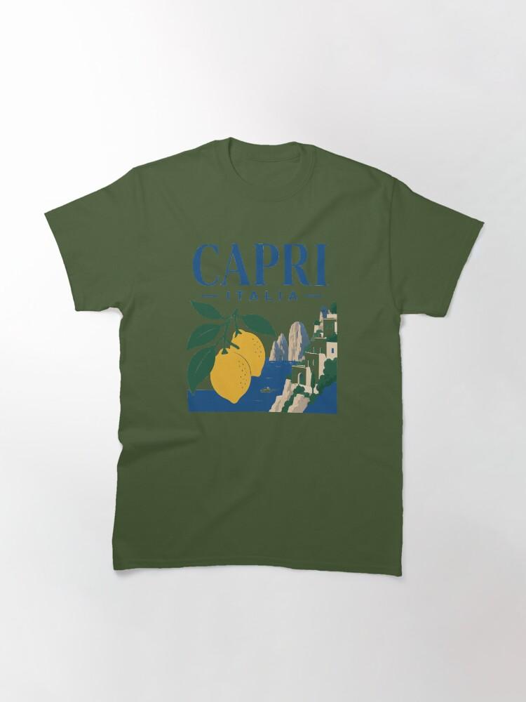 Peppino di Capri Capri Italia Retro Island Lemon Souvenir Graphic Classic T-Shirt