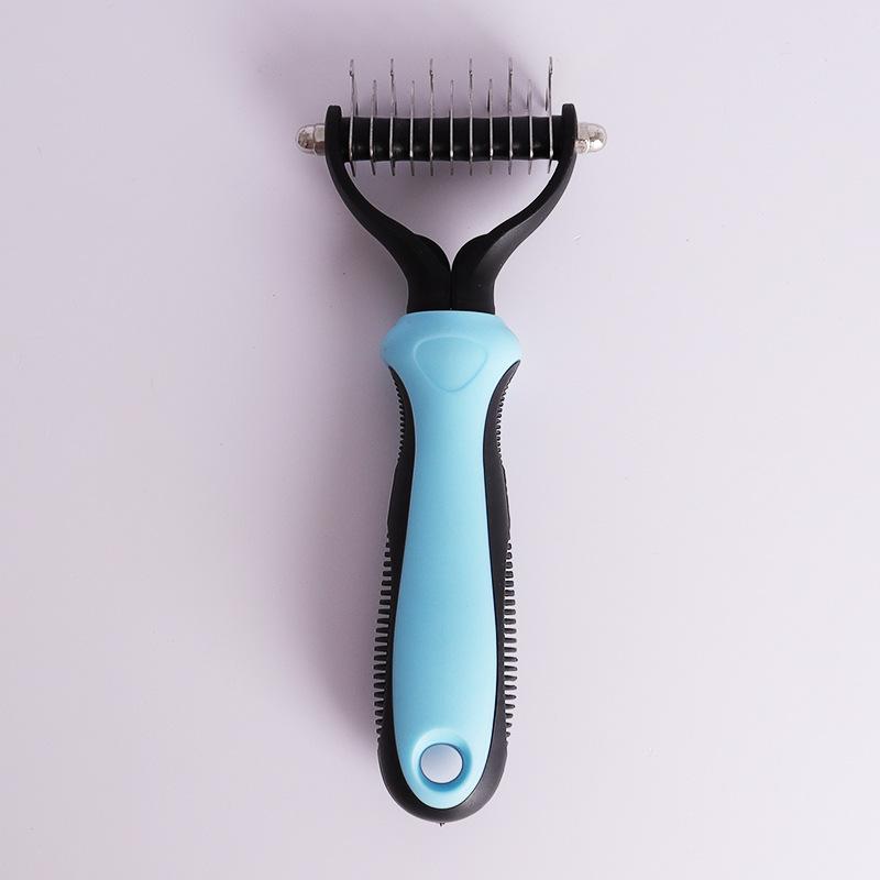 Pet Hair Removal Comb, Knot-open Thin Comb Brush, Double-sided Knot-open Comb, Dog Comb, Grooming and Shaving Cat and Dog Comb