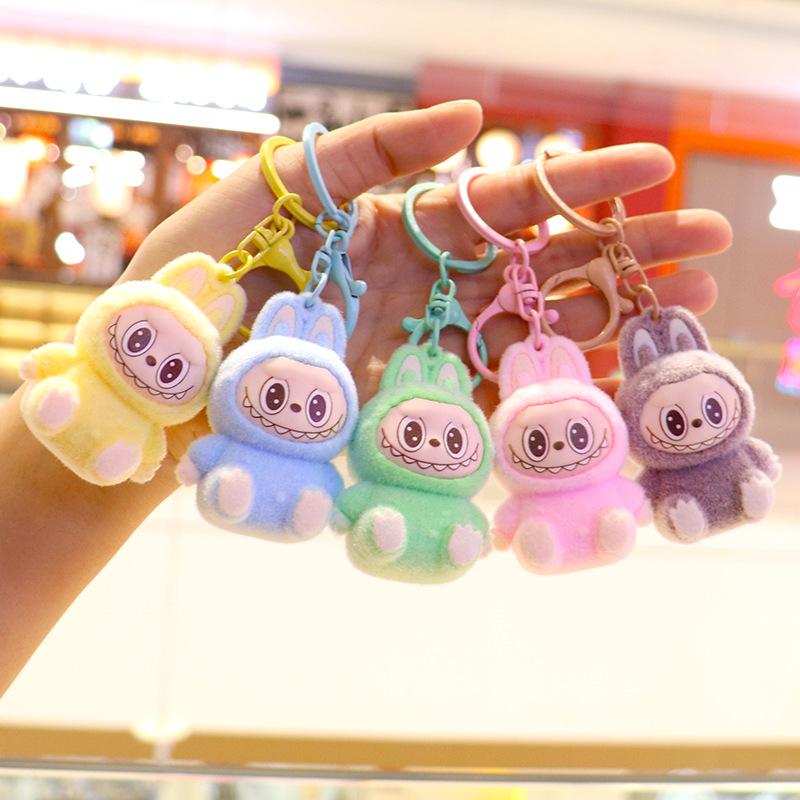 Flocking Small Animal Keychain Doll Bag Pendant