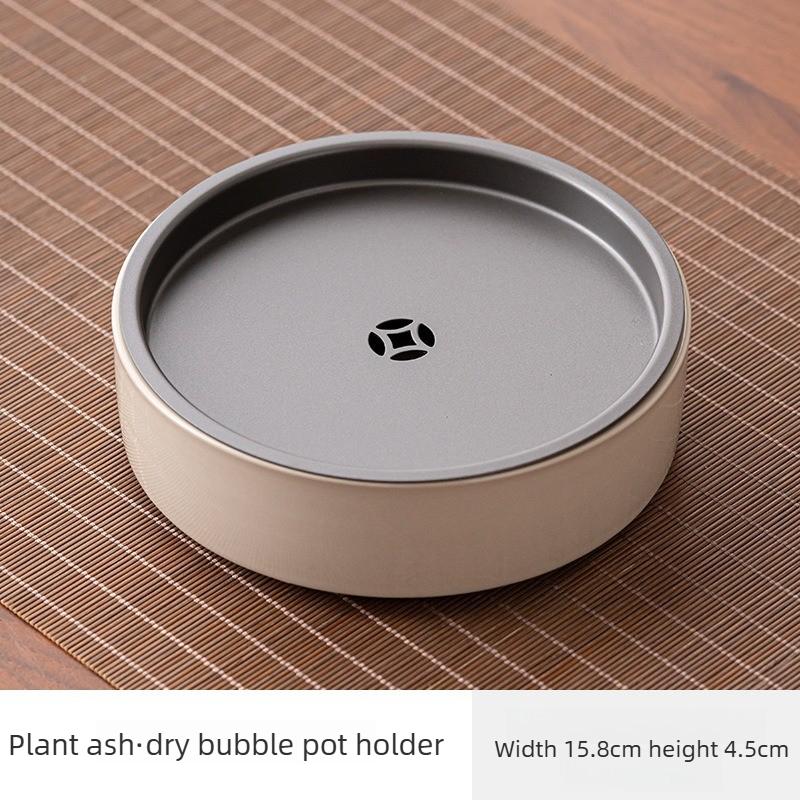 Tea Tray Ceramic Blue and White Entwined Flower Pattern Water Storage Tray Pot Construction Water Tray Dry Soaking Table